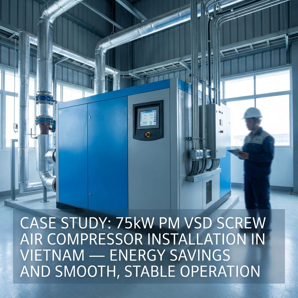 pm vsd screw air compressor