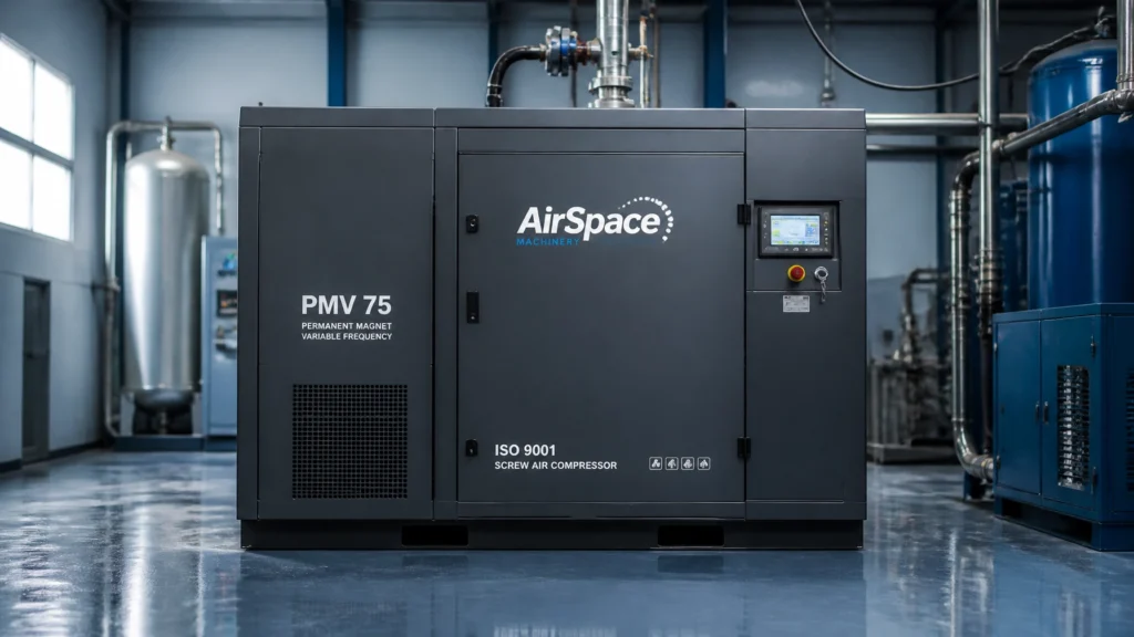 PMV 75 Screw Air Compressor with ISO 9001 Standard