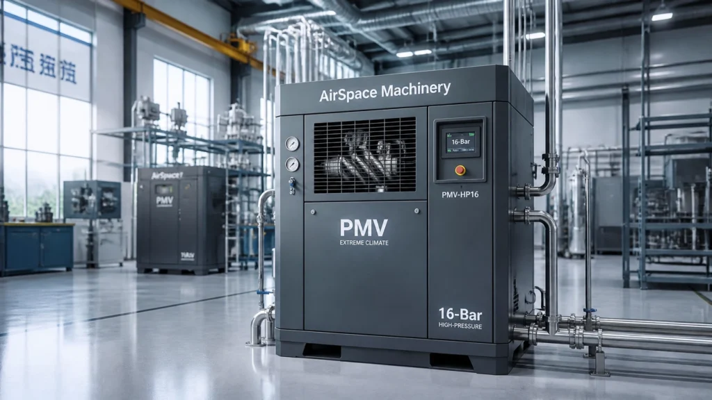 China Made PMV Screw Air Compressor for Laser Cutting 16 Bar